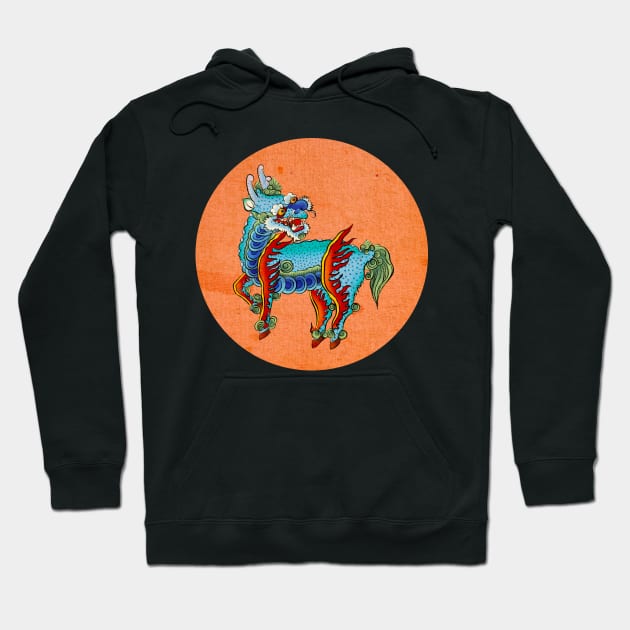 Minhwa: Kirin D Type (Korean traditional/folk art) Hoodie by koreanfolkpaint